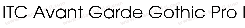 ITC Avant Garde Gothic Pro Medium字体转换